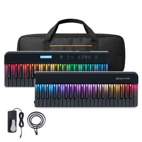 Mustar tasten digitalpiano - 88,